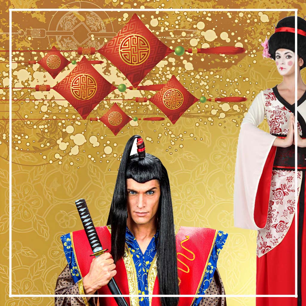 Disfraces de Chinos, Japoneses, Geishas y Ninjas para adultos e infantiles
